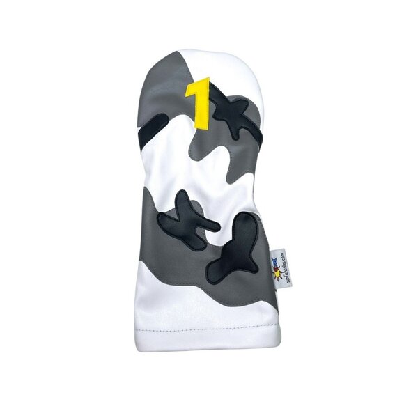 Sunfish White Snow Camo Driver Golf Headcover Limited Edition - Picture 1 of 9